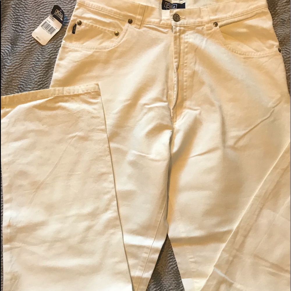 Ralph Lauren white jeans